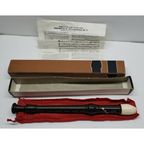 Dolmetsch Descant Other - Dolmetsch Descant Recorder B.S.3499 in Original Box & Pouch Made In England